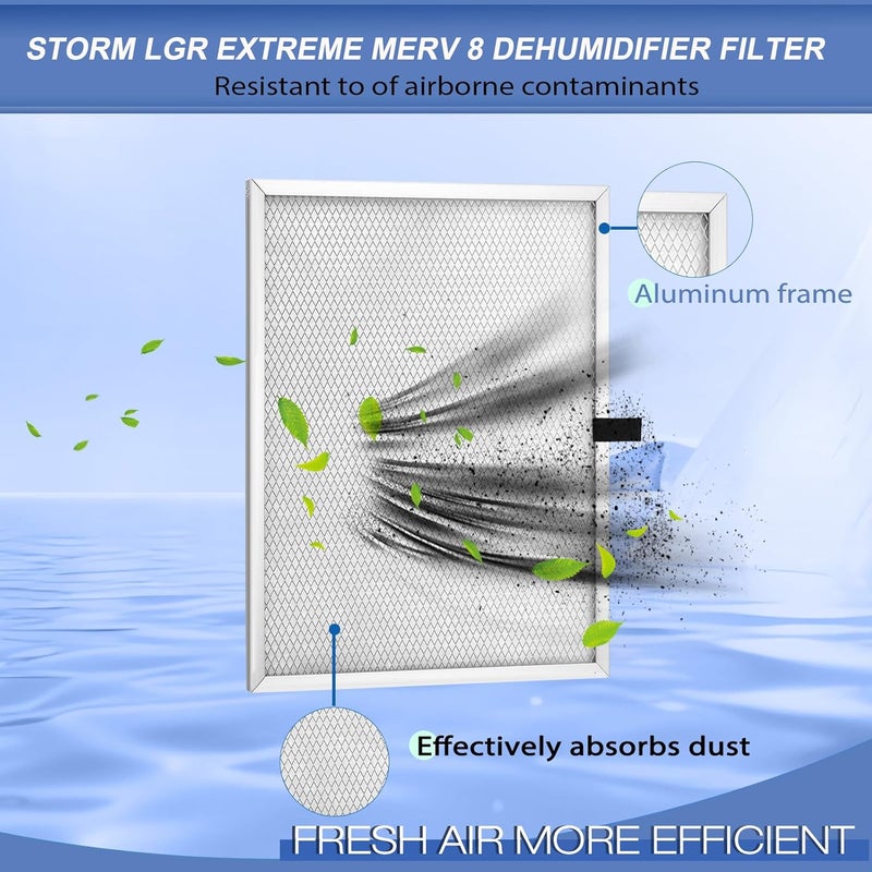 YDATTH Upgraded 6 Pack MERV 8 Replacement Set Dehumidifier Filter Compatible with ALORAIR Commercial Storm LGR Extreme,Only Applicable to Storm LGR Extreme Dehumidifier, filter Size 12.2x 9.9 x 0.4 - Image 3